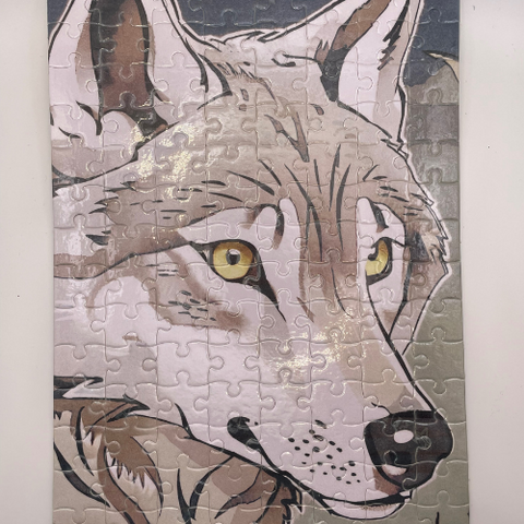 Night Wolf Jigsaw Puzzle (120pcs)