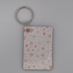 Small Pink Hearts Keyring