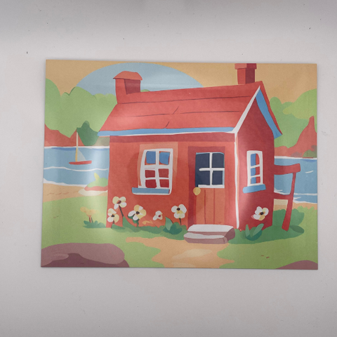 Red House Metal Print