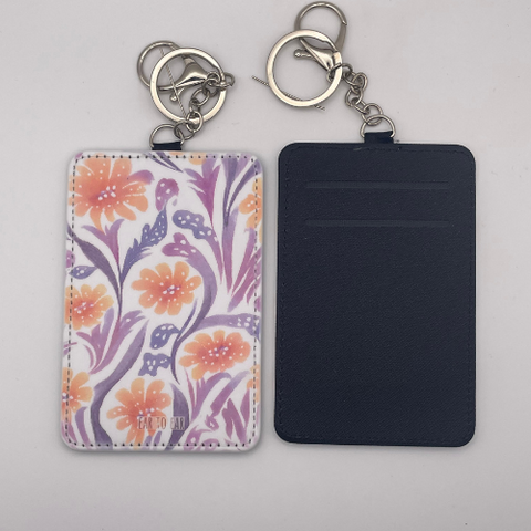 Orange Flowers Card Holder