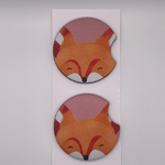 Watercolour Fox Car Coasters