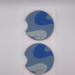 Blue Car Coasters