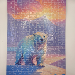 Night Polar Bear Jigsaw Puzzle (120pcs)