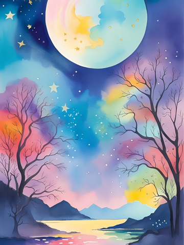 Coloured Night Sky