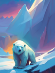 Orange Sky Polar Bear (02)