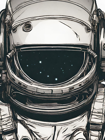 Black & White Astronaut