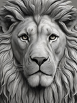 Close Up Grey Lion (01)