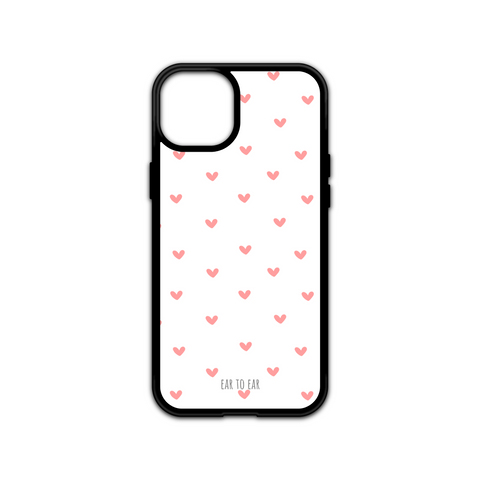 Small Pink Heart Print iPhone Case