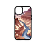 Watercolour Canyon Stream iPhone Case (01)